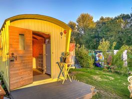 Sunset views in the shepherd's hut