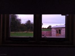 Night time view from the bedside window