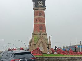Skegness rememberance day poppies
