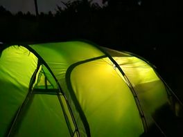 Tent at night