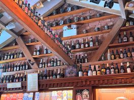 Some of the 4500 unopened bottles of beer