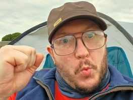 Loving the camping life at high lane farm.