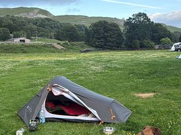 Pitched up by the stream :)