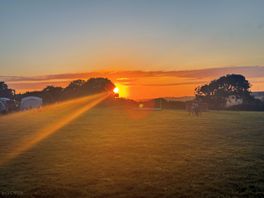 Sunset over the campsite