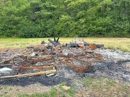 Burned waste