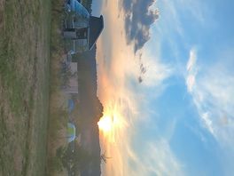Sunset from the toilet block