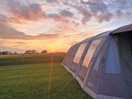 Sunset over pitch 13