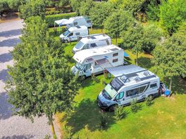 Aerial view of the touring pitches