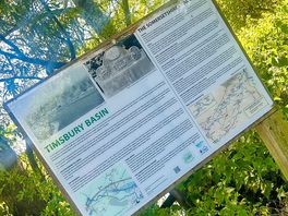 Coal canal close to nature reserve