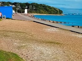 View from the cafe along the beach