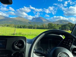 View from our campervan