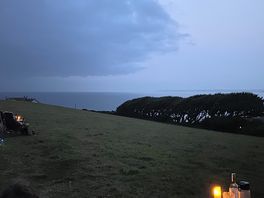 View of the sea at night. very peaceful