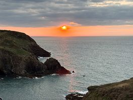 Sunset just off the site on the coastal path