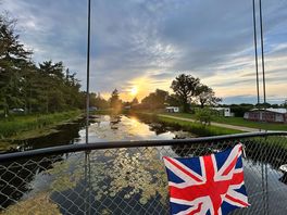 Sunset over the bridge