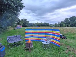 Free fire pit with every pitch! loved that!