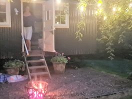 Evening view of hut
