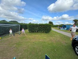 Enough room for our tent and a mini football / cricket pitch
