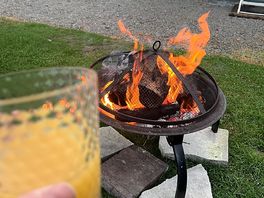 Owners leave slabs for fire pits 👍.