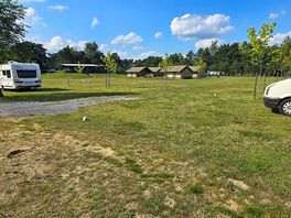 Camping pitch electric and water and a picnic bench