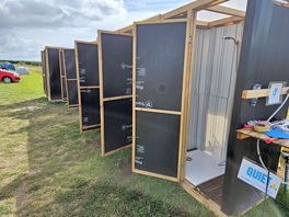 Showers and toilets