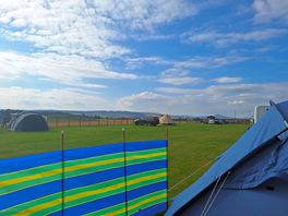 Nothing better to wake up to than sunny skies and views for miles.