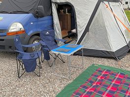 All set up ready to chill for four nights 😀