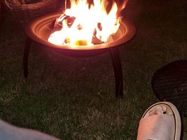 Chilling by the 🔥
