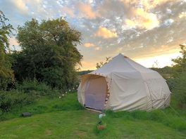 Huge and comfortable bell tent.
