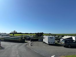 View over the park towards the tent field