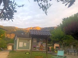 Reception area overlooking the mountain