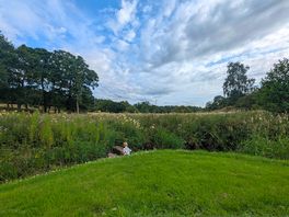A perfectly place bench for a peaceful moment by the burn.