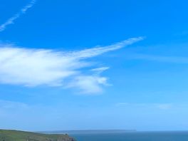 Sea view from pitches