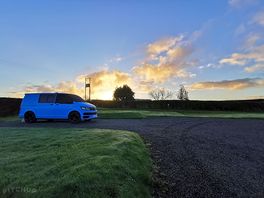 Sunrise on an autumn morning.