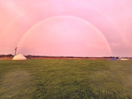 Double rainbow after the rain