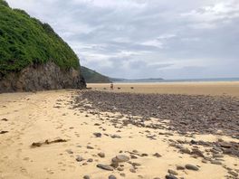 A short walk along cornish coast.