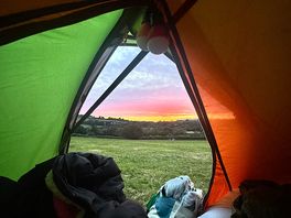 From the tent