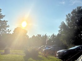 Sunny afternoon at the camp site.