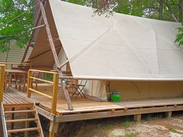 Exterior of the safari tent
