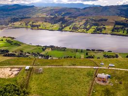 View of the site and nearby lake