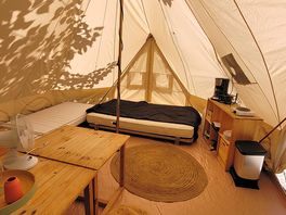 Binnenkant tent