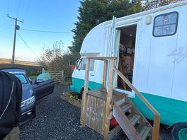 Outside the horse box