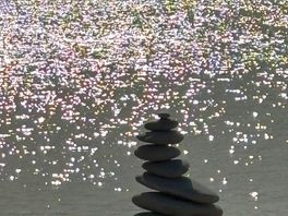 Shimmering waters at eype.