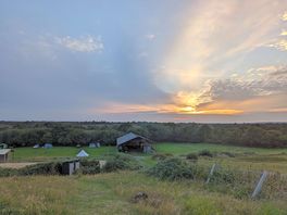 View from the horse hill overlooking the campsite.