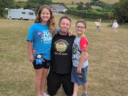 Soanes family camping stay in between a visit to quaywest