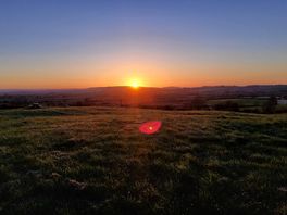Aylesmore farm campsite - sunset