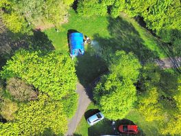 Drone shot of the site