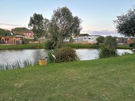 View of the private lake