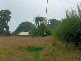 The view across the meadow from our tent.