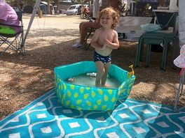 Happy campers… touring pitch/plot