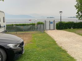 Blick auf den gardasee vom stellplatz aus